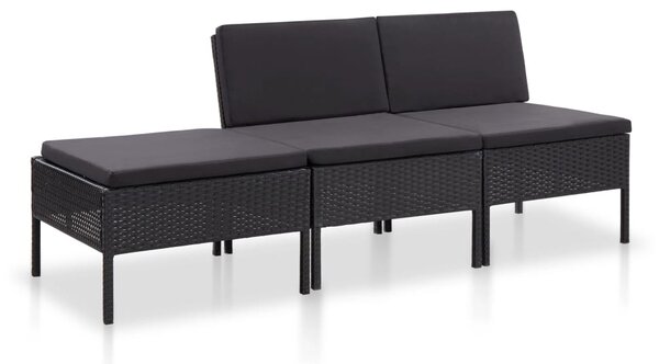 3dílná zahradní sedací souprava BestBerg 48957 / černá