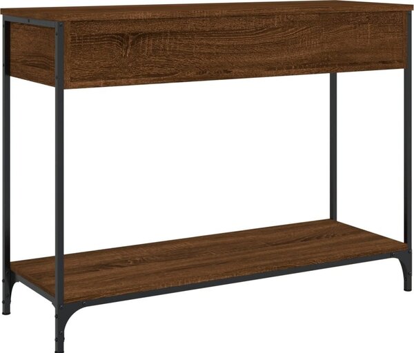 Konzolový stolek BestBerg 834174 / 100 x 34,5 x 75 cm / hnědý dub