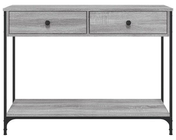 Konzolový stolek BestBerg 834173 / 100 x 34,5 x 75 cm / šedý dub sonoma