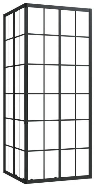 Sprchová zástěna BestBerg 150769 / 80 × 70 × 180 cm / černá/transparentní