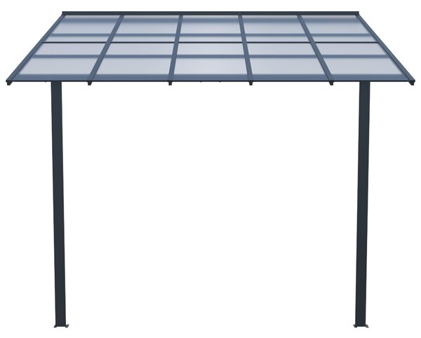 Luxusní zahradní pergola BestBerg PZ-KM1010 / 305 x 313 x 253 cm / antracit/šedá