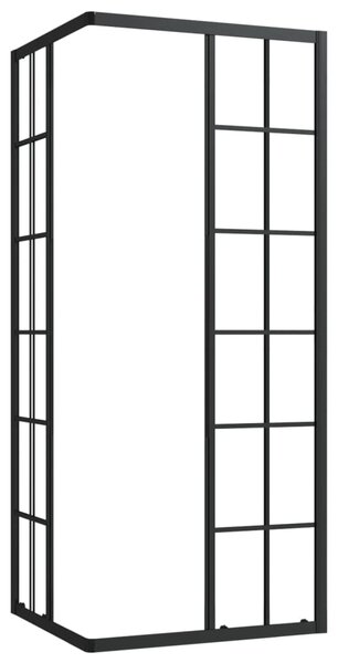 Sprchová zástěna BestBerg 150769 / 80 × 70 × 180 cm / černá/transparentní