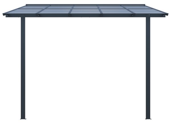 Luxusní zahradní pergola BestBerg PZ-KM1010 / 305 x 313 x 253 cm / antracit/šedá