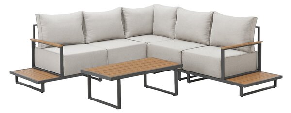 Modulová zahradní sedací souprava BestBerg BBGF-2009 / hnědá/šedá