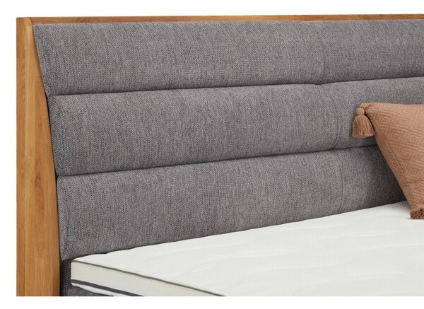 Postel boxspring s úložným prostorem KARISSA 2 dub masiv plocha spaní 180x200