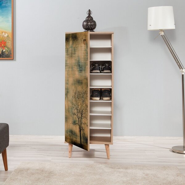 Kalune Design Botník FILINTA Tree 50x135 cm dub sonoma