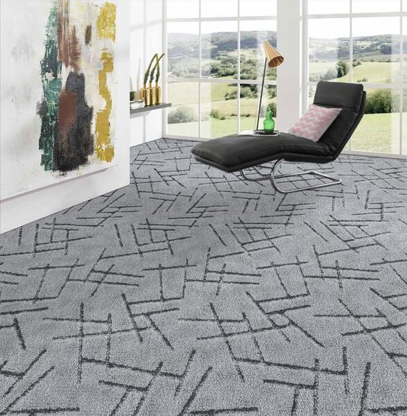 Breno Metrážový koberec NICOSIA 93 (Ultratex), šíře 400 cm, Šedá/Vícebarevné