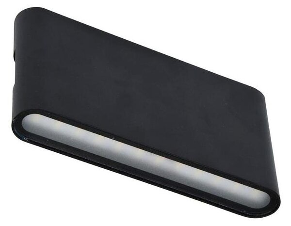 Ecolite ZFP12-CR - LED Venkovní nástěnné svítidlo BRICK 2xLED/6W/230V IP65 černá