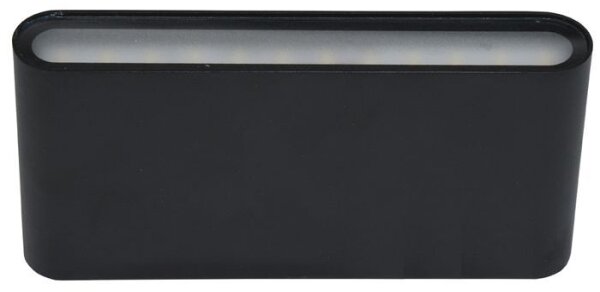 Ecolite ZFP12-CR - LED Venkovní nástěnné svítidlo BRICK 2xLED/6W/230V IP65 černá