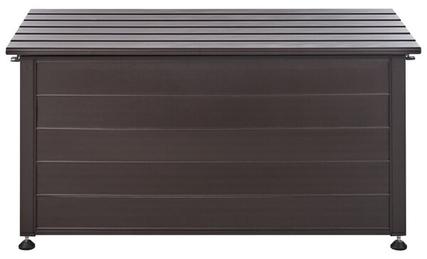 Úložný box CAMPALTO 123 cm 60 cm Kov Tmavě hnědá