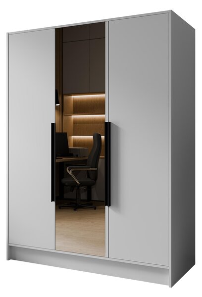 Šatní skříň LUSSO 150 bílá-černá