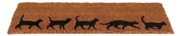 Venkovní rohožka Cats, 75x25 cm