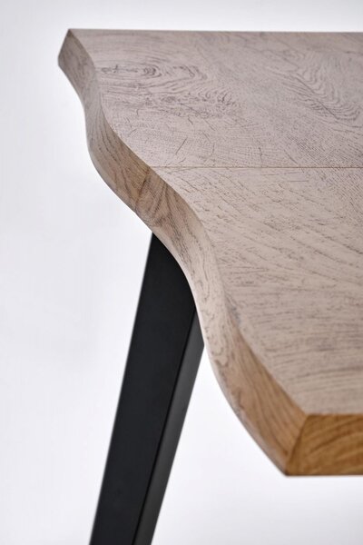 Rozkládací jídelní stůl DICKSON 2 — 150x90 (+60cm), masiv, přírodní