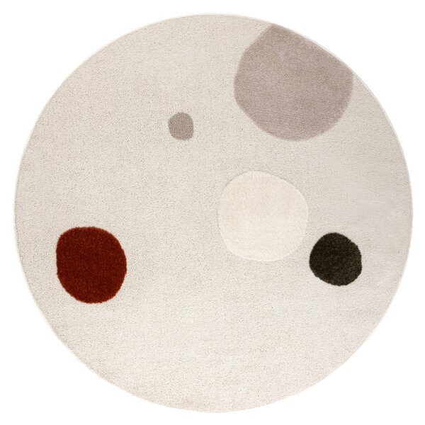 Koberec DUNE 8087 krémový / terakota kruh