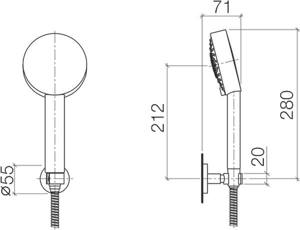 Sprchová souprava s hadicí Dornbracht, 27805625-00