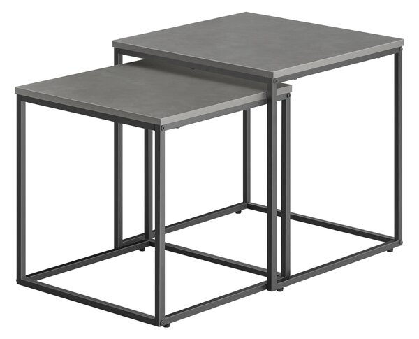 Sada 2ks konferenčních stolků QUADRO, šedé