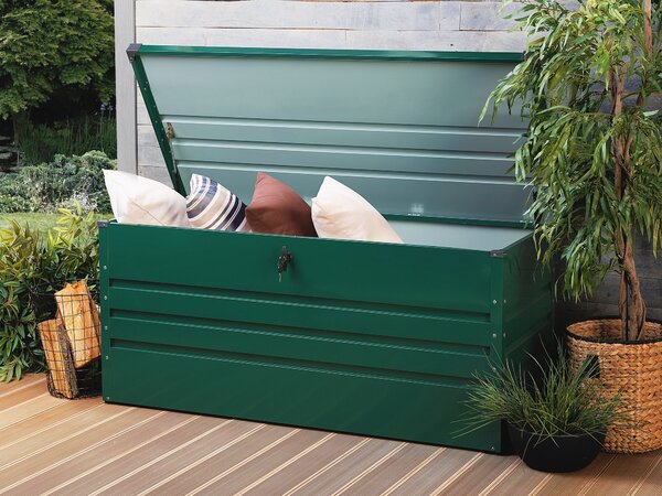 Úložný box CEBROSA 132 cm 62 cm Tmavě zelená
