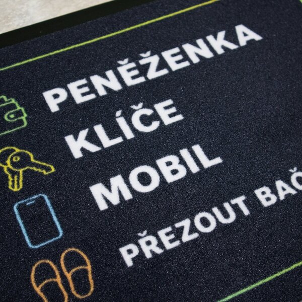 Mercury Flooring, Rohožka Checklist 40x60 cm - na ven i na doma, 40x60, černá