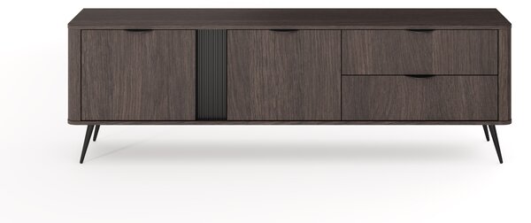 TV stolek Edrin 195 cm se zásuvkami - dub dunin / černá