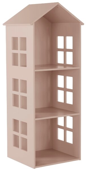 Jotex Růžová lakovaná dětská knihovna SEVILLA 117 x 47 cm