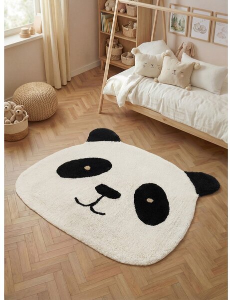 Černý/krémový pratelný/ručně tkaný bavlněný dětský koberec 103x120 cm Snuggle Patsy – Hanse Home