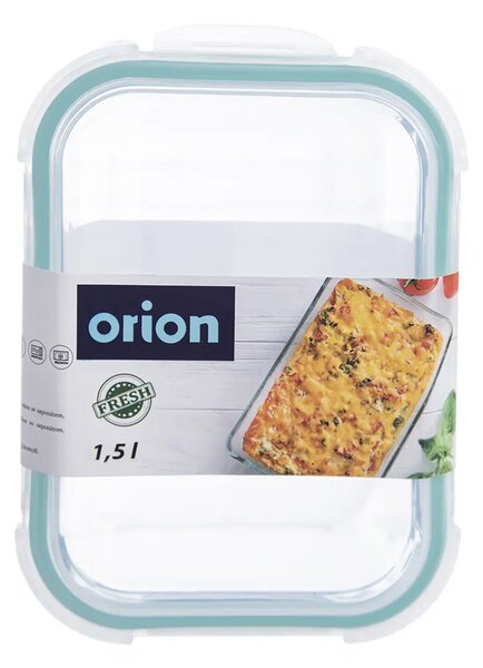 Orion Skleněná zapékací miska, krabička na oběd a svačiny, zelená - 1,5l