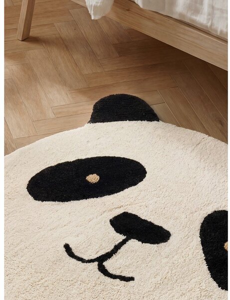 Černý/krémový pratelný/ručně tkaný bavlněný dětský koberec 103x120 cm Snuggle Patsy – Hanse Home