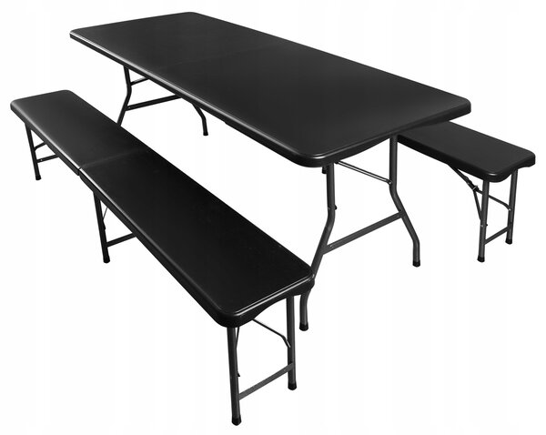 Gardlov 17966 Pivní set plastový skládací 180 cm černý