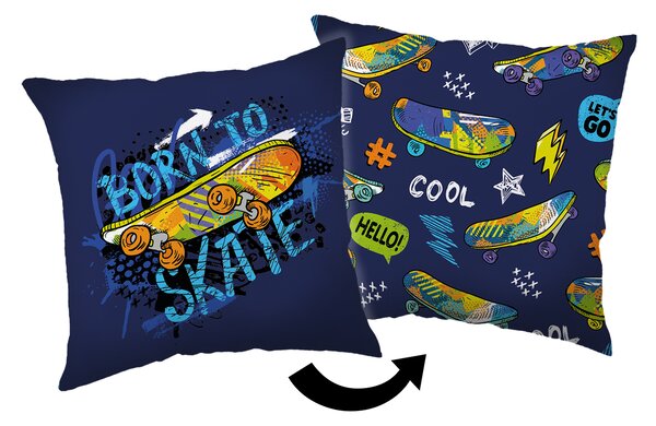 Jerry Fabrics Dekorační polštářek 40x40 cm - Skate