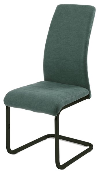 Jídelní židle JANIE zelenomodrá/černá