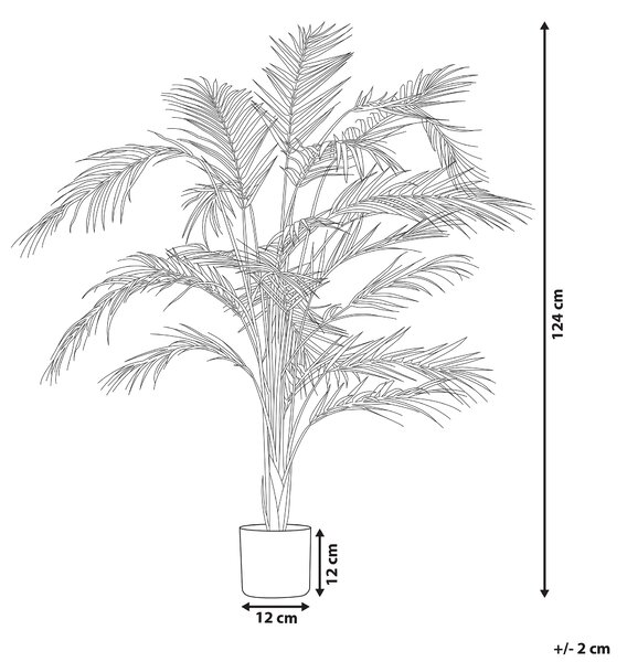 Umělá rostlina ARECA PALM 124 cm Zelená