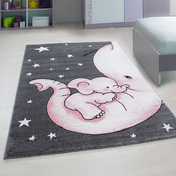 Breno Kusový koberec KIDS 560 Pink, 120x170 cm, Vícebarevné