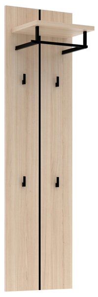 ŠATNÍ PANEL, barvy grafitu, barvy dubu, 41/151/30 cm Voleo - Šatní panely