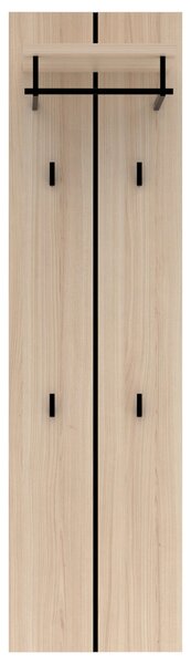 ŠATNÍ PANEL, barvy grafitu, barvy dubu, 41/151/30 cm Voleo - Šatní panely