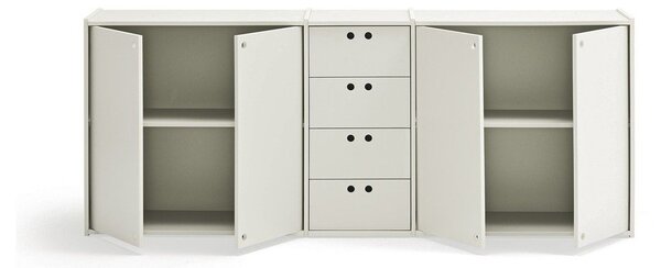 Krémová komoda 197x80x40 cm Wally – Teulat