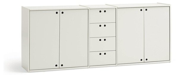 Krémová komoda 197x80x40 cm Wally – Teulat