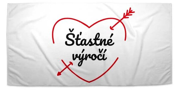 Sablio Ručník Šťastné výročí - 30x50 cm