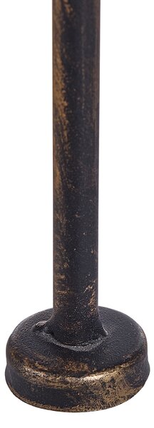 Regál s policemi ISERNIA Kov 155 cm 61 cm Černá