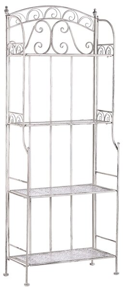 Regál s policemi PADUA Kov 156 cm 61 cm Bílá