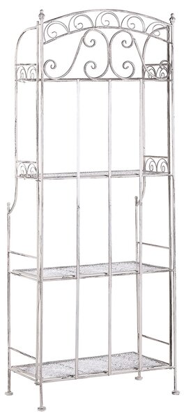 Regál s policemi PADUA Kov 156 cm 61 cm Bílá