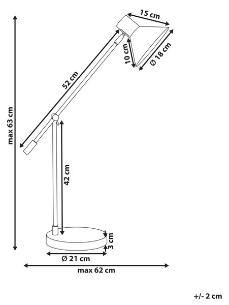 Stolní lampa PINKEEN Kov Zlatá