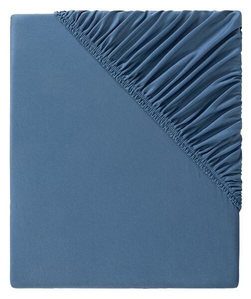 LIVARNO home Žerzejové napínací prostěradlo, 140–160 x 200 cm (modrá) (100371093002)