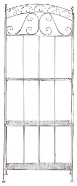 Regál s policemi PADUA Kov 156 cm 61 cm Bílá