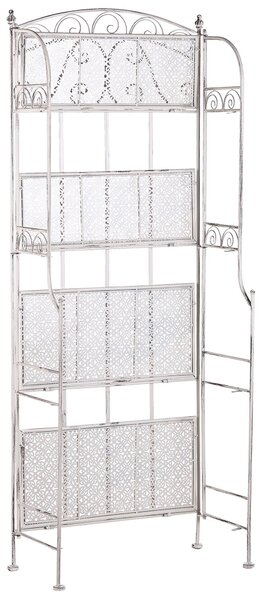 Regál s policemi PADUA Kov 156 cm 61 cm Bílá