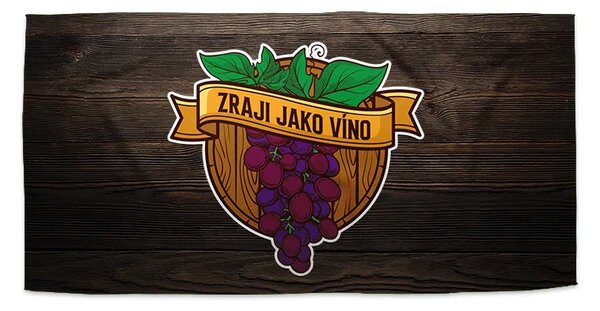 Sablio Ručník Zraji jako víno - 30x50 cm
