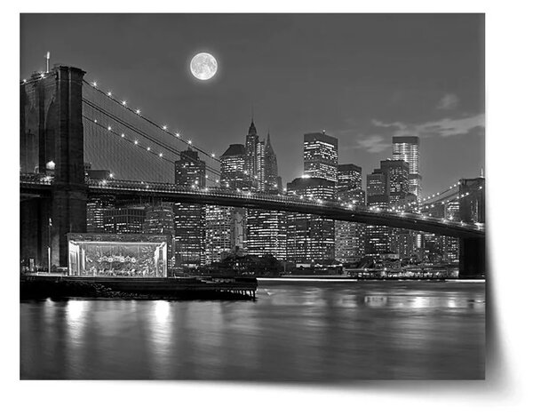 Sablio Plakát Noční New York 2 - 60x40 cm
