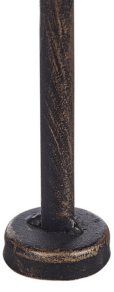 Rohový regál SIDERNO Kov 158 cm 35 cm Černá