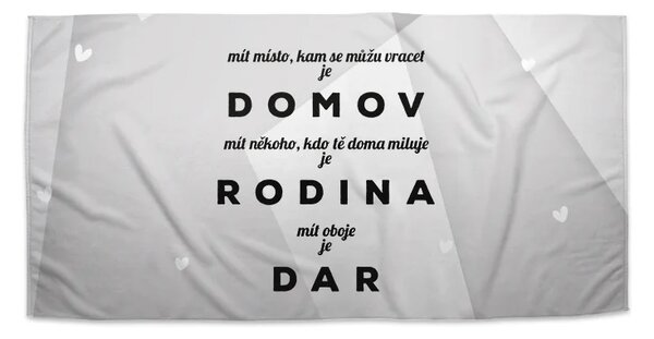 Sablio Ručník Domov 5 - 30x50 cm