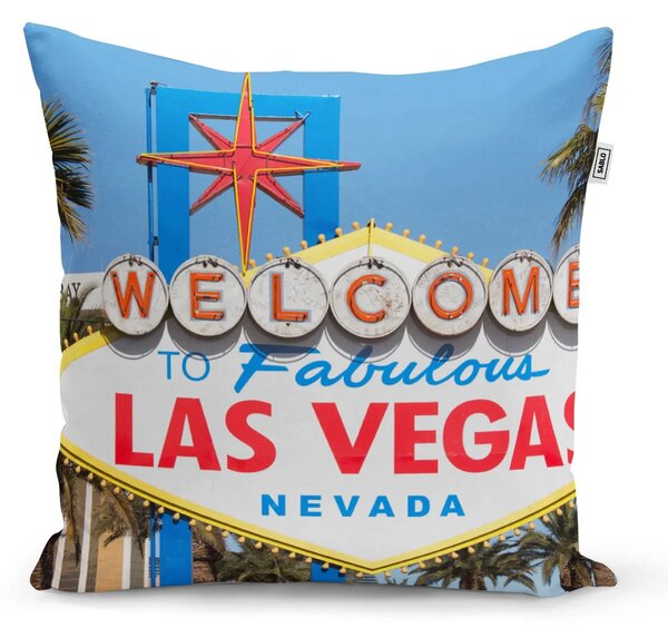 Sablio Polštář Welcome to Las Vegas - 40x40 cm