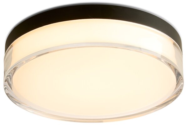 Halo Design Černé kovové stropní LED světlo Clear 23 cm